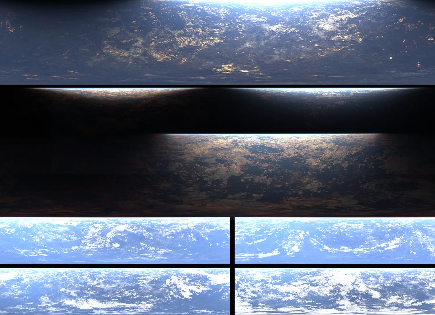 8幅大型数字艺术创作与三维渲染必备宇宙HDRI贴图—适合科幻、探索、星际题材创作者Space and Planet HDRI