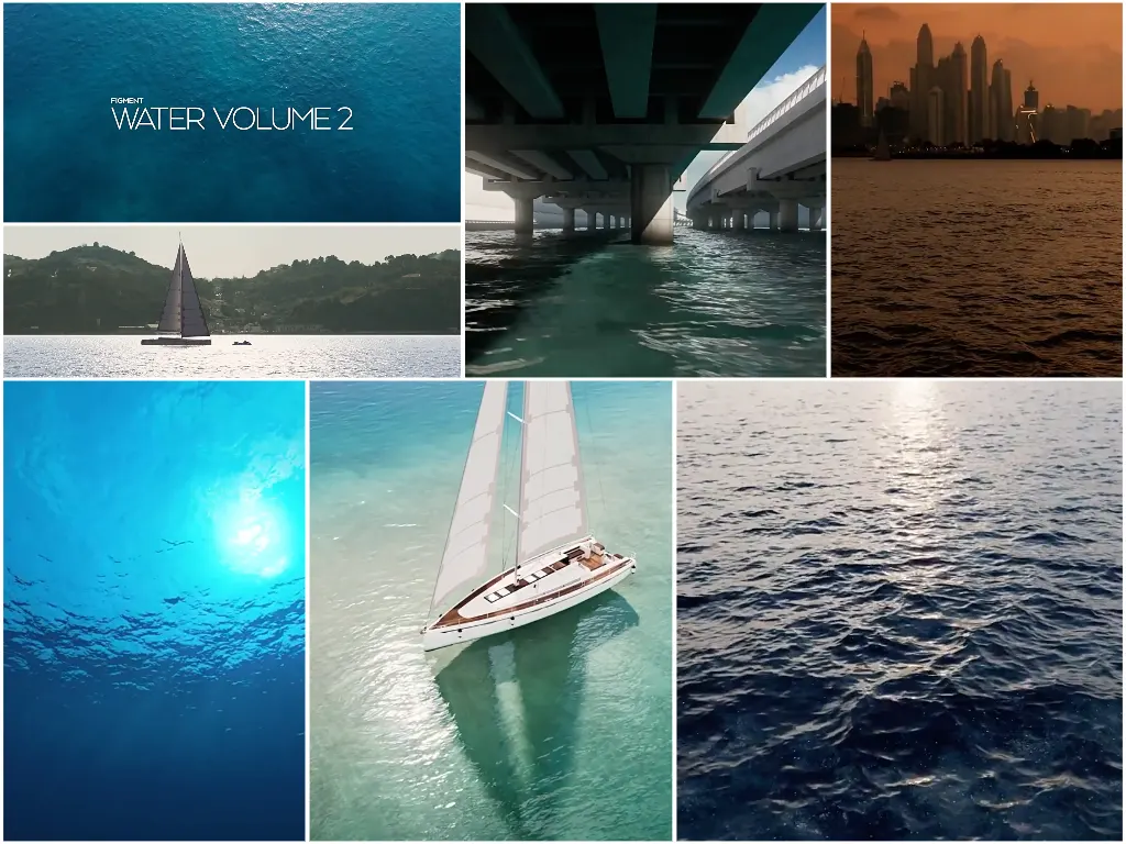 动态水面序列贴图素材 WATER VOLUME 2