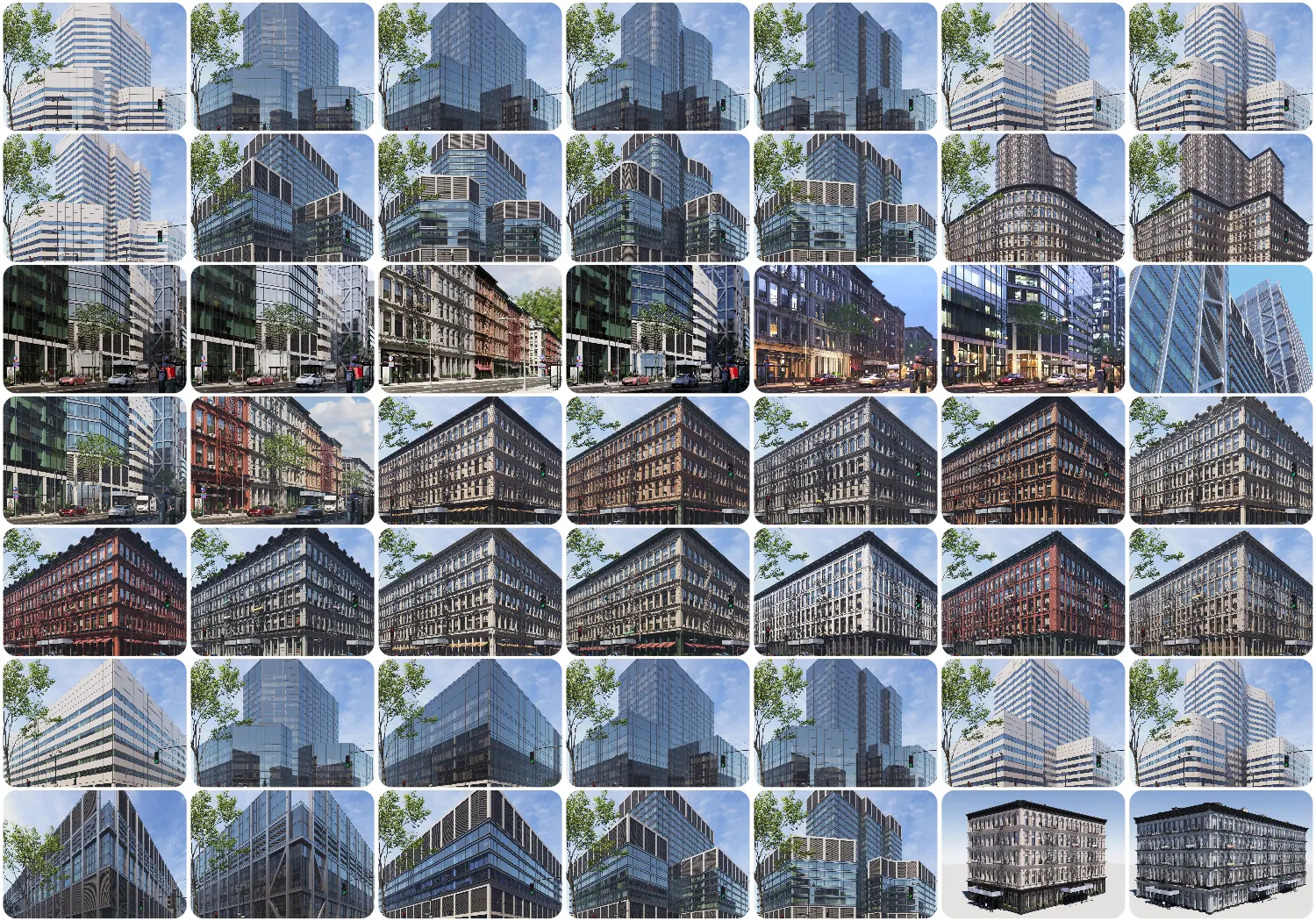 提供数百套模块化建筑元素的3D模型包助力虚拟现实动画及游戏美术场景高效创作Evermotion Archmodels vol.267
